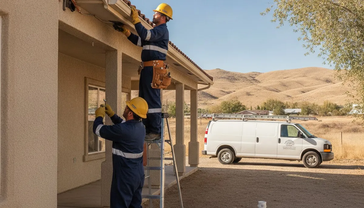 Reno, NV plumber repairing a sink for a plumbing service call